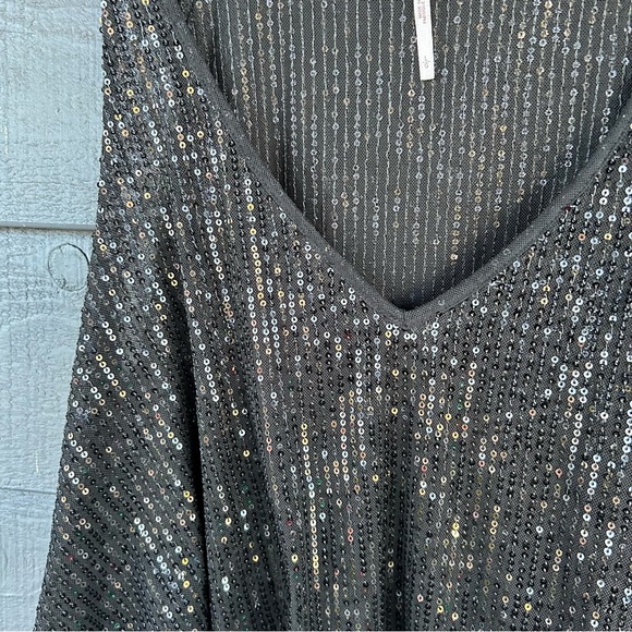Free People Disco Ball Sequin Tank Top size l - Picture 3 of 6